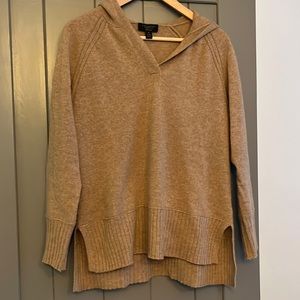 100% cashmere hoodie, camel sweater. Size medium